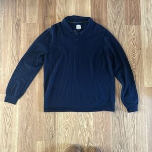 John W. Nordstrom Dark Blue 100% Italian Merino wool